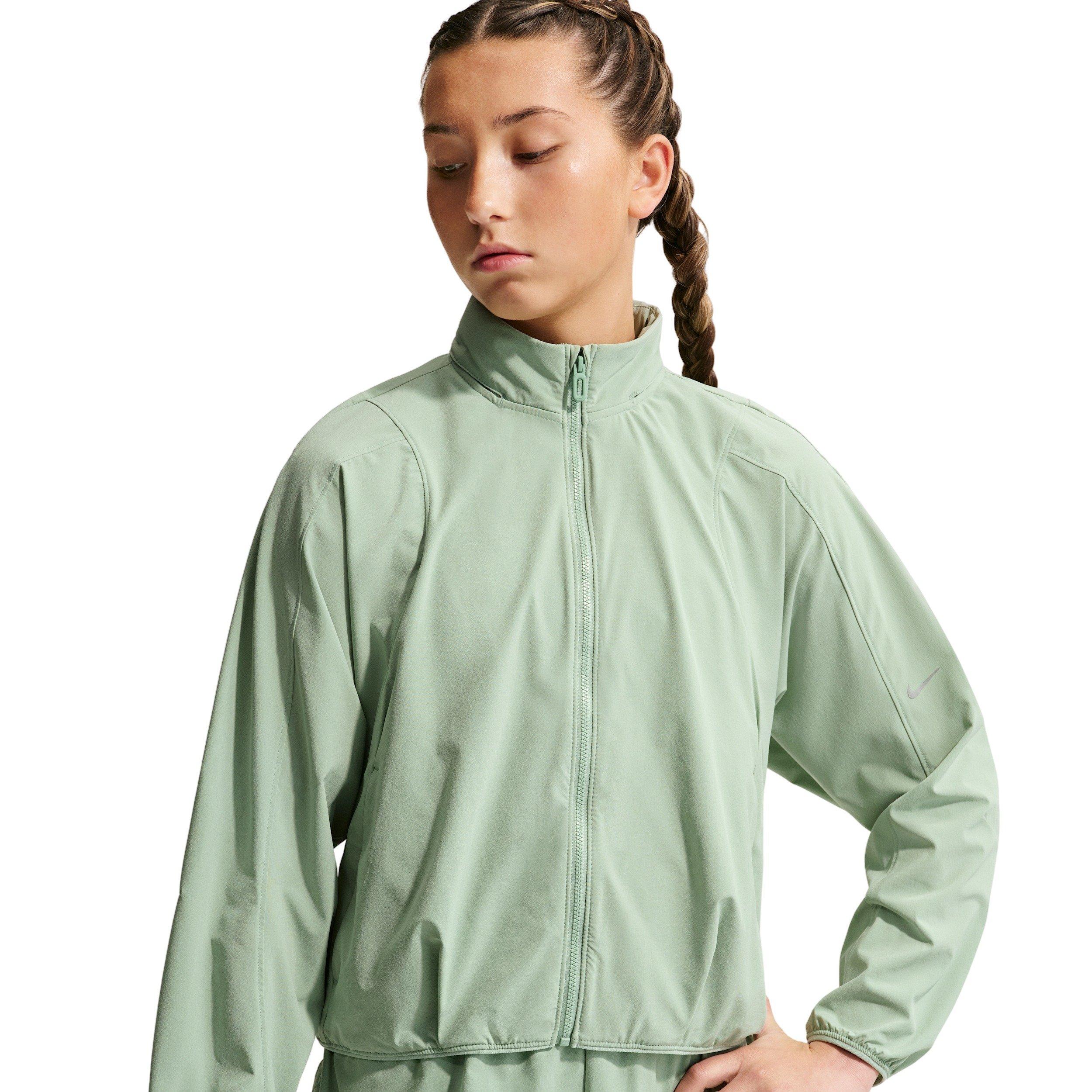 Nike Big Girls' MAVN Water Repellent UV Woven Jacket - Green - GREEN